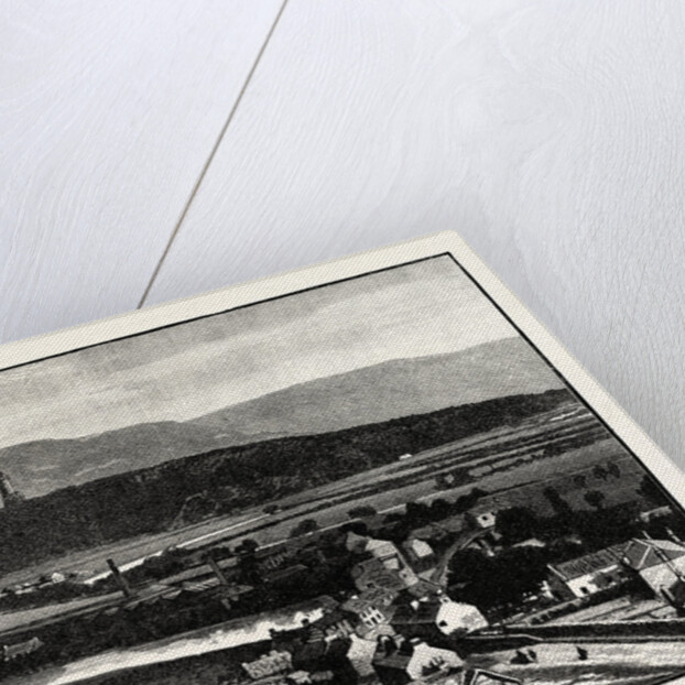 The Abbey Craig and Wallace Monument Near Stirling with the Ochil Hills. by Anonymous