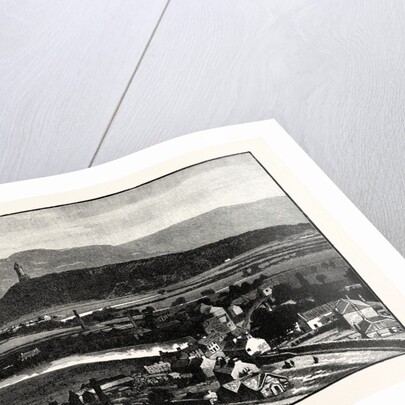The Abbey Craig and Wallace Monument Near Stirling with the Ochil Hills. by Anonymous