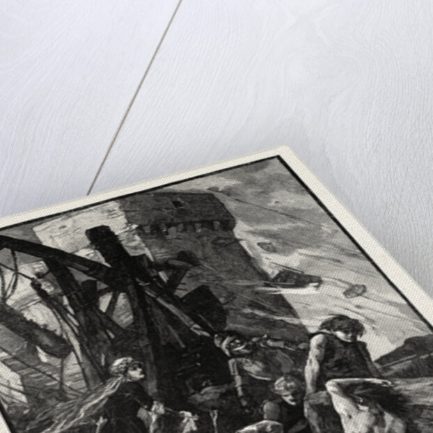 Black Agnes at the Siege of Dunbar Castle by Anonymous