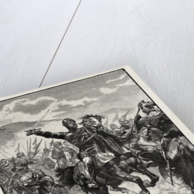 The Black Prince at the Battle of Creçy by Anonymous