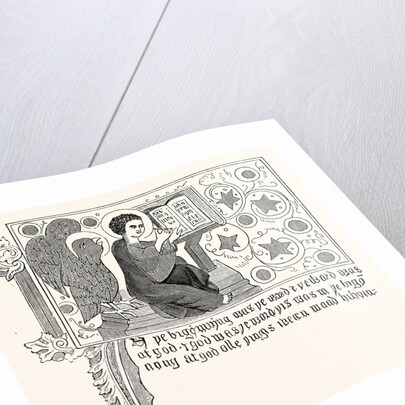 Facsimile of Part of the First Chapter of St. John's Gospel in Wycliffe's Bible by Anonymous