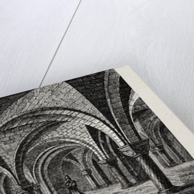 Norman Architecture Crypt of Canterbury Cathedral by Anonymous