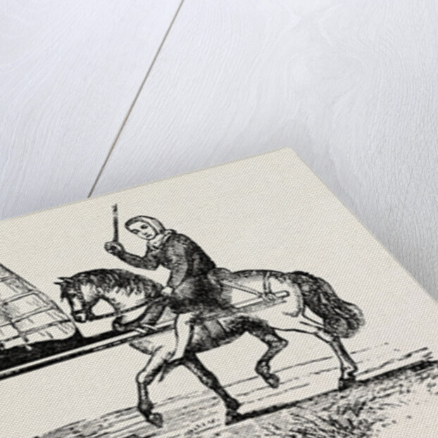 Queen Isabella Travelling in a Litter. From an Old Ms. by Anonymous