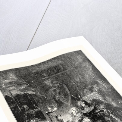 Edward the Black Prince Serves His Prisoner John of France. by Anonymous