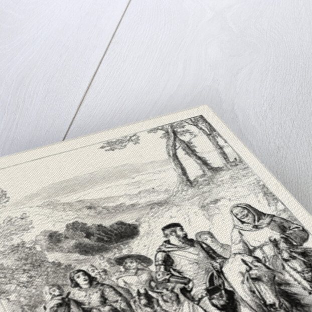 Chaucer's Pilgrims Travelling to Canterbury. by Anonymous