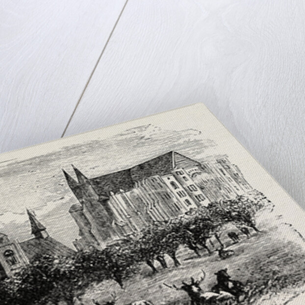 Westminster Abbey and Hall in the 15th Century. by Anonymous