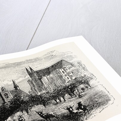 Westminster Abbey and Hall in the 15th Century. by Anonymous