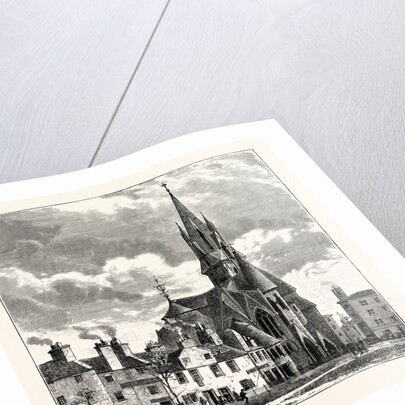 Edinburgh: Wright's Houses and the Barclay Church from Bruntsfield Links. by Anonymous