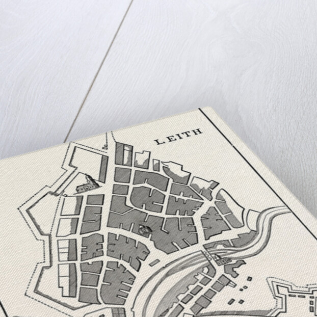 Edinburgh: Plan of Leith Showing the Eastern Fortifications. (Facsimile after Greenville Collins' Great Britain's Coasting Pilot London 1693.) by Anonymous