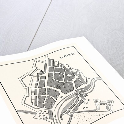 Edinburgh: Plan of Leith Showing the Eastern Fortifications. (Facsimile after Greenville Collins' Great Britain's Coasting Pilot London 1693.) by Anonymous