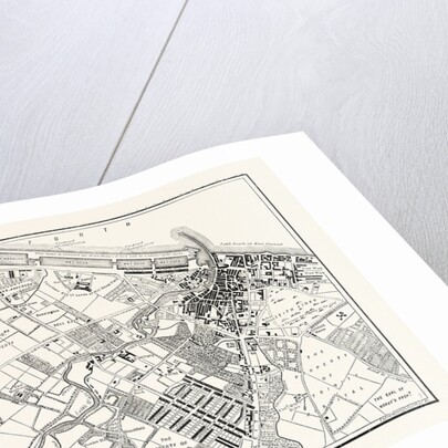Edinburgh: Plan of Leith Showing the Proposed New Docks 1804 by Anonymous