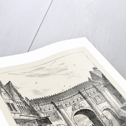 The Old Wooden Temple Bar As Erected in the Reign of James I. London by Anonymous