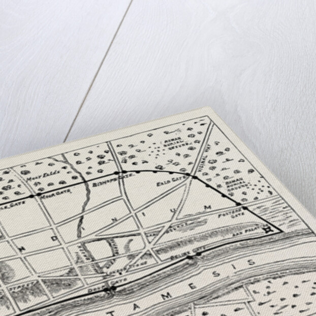 Plan of Roman London by Anonymous