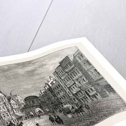 Temple Bar West Front in 1710 London by Anonymous