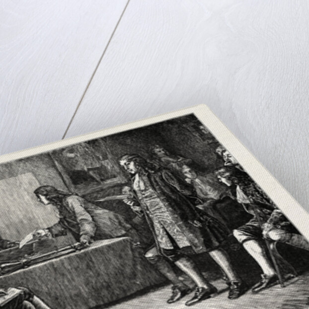 A Meeting of the Royal Society in Crane Court London by Anonymous