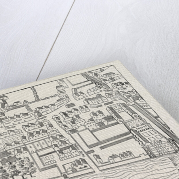 Fleet Street the Temple London from a Plan Published by Ralph Aggas 1563 by Anonymous