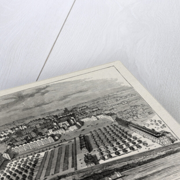 The Temple in 1671. From an Old Bird's-Eye View in the Inner Temple London by Anonymous