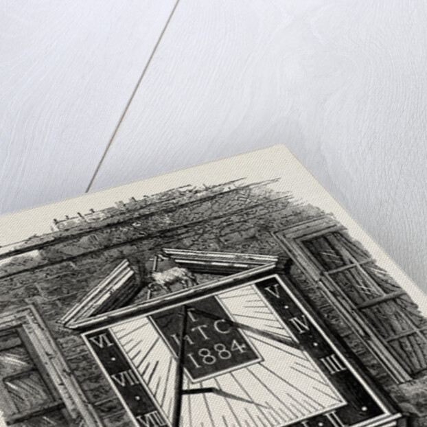 Sun-Dial in the Temple 1885 London by Anonymous