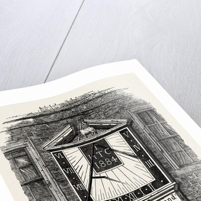 Sun-Dial in the Temple 1885 London by Anonymous