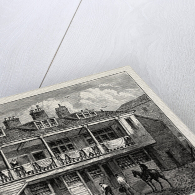 Yard of the Black Lion Whitefriars London by Anonymous