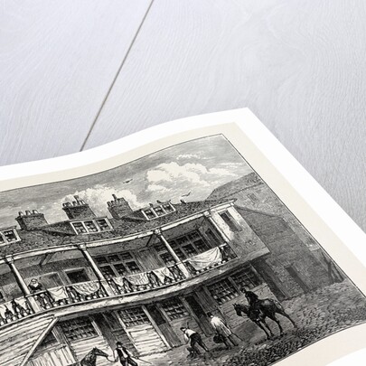 Yard of the Black Lion Whitefriars London by Anonymous