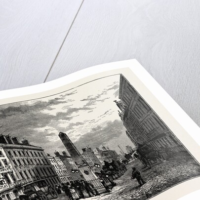 New Bridge Street and the Obelisk in 1795 London by Anonymous