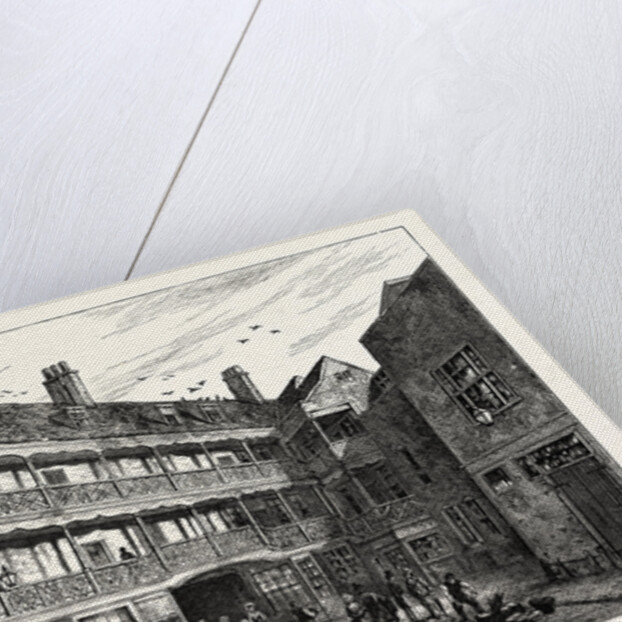 The Inner Court of the Old Belle Sauvage London by Anonymous