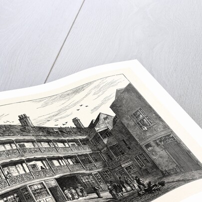 The Inner Court of the Old Belle Sauvage London by Anonymous