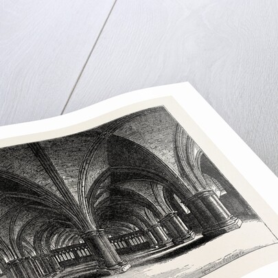 The Church of St. Faith the Crypt of Old St. Paul's from a View by Hollar London by Anonymous