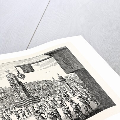 Ancient View of Cheapside London Showing the Procession of Mary De Medicis by Anonymous