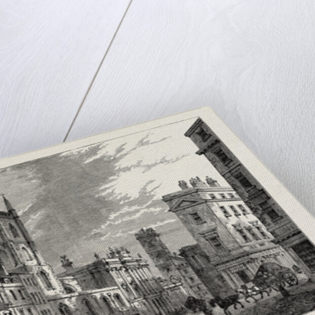 The Old Bank Looking from the Mansion House 1730 London by Anonymous