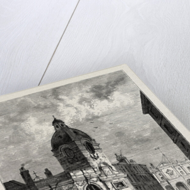 The Church of St. Benet Fink from an Old View London by Anonymous