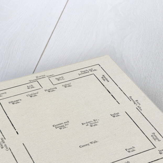 Plan of the Exchange in 1837 London by Anonymous