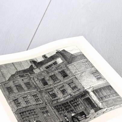 Pope's House Plough Court Lombard Street 1860 London by Anonymous