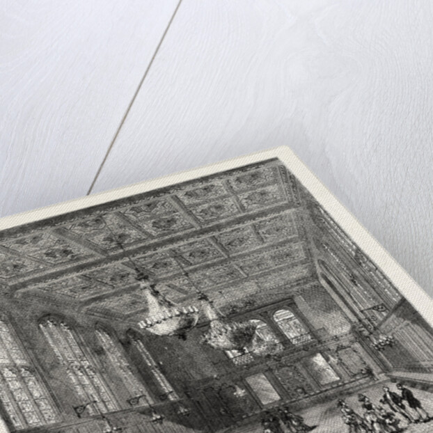 Interior of Merchant Taylors' Hall London by Anonymous