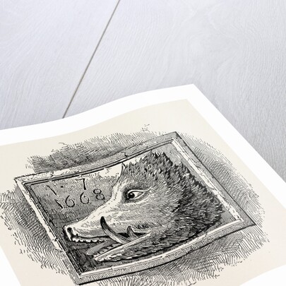 Old Sign of the Boar's Head London by Anonymous