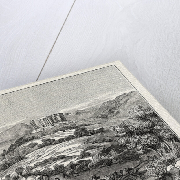 View in Aegina with the Temple of Jupiter Panhellenus by Anonymous