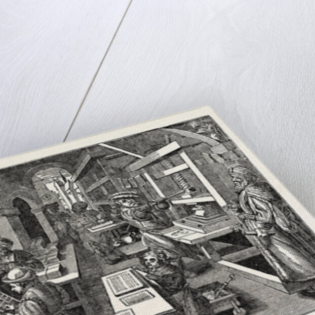 Ancient View of a Dutch Printing-Office by Anonymous