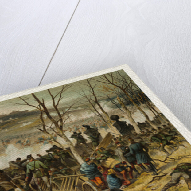 From the Battle at Mont Valerien on the 19th of January; the First Compagnie of the 5th Battalion of Gorlitzer Hunters Defends La Bergerie by Anonymous