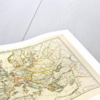 Map of Europe in 1400 by Anonymous