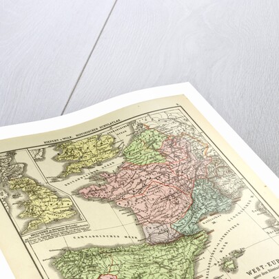 Map of Western Europe and the Roman Empire by Anonymous