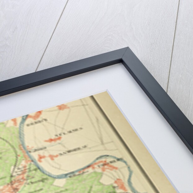 Map of Melun Fontainebleau by Anonymous