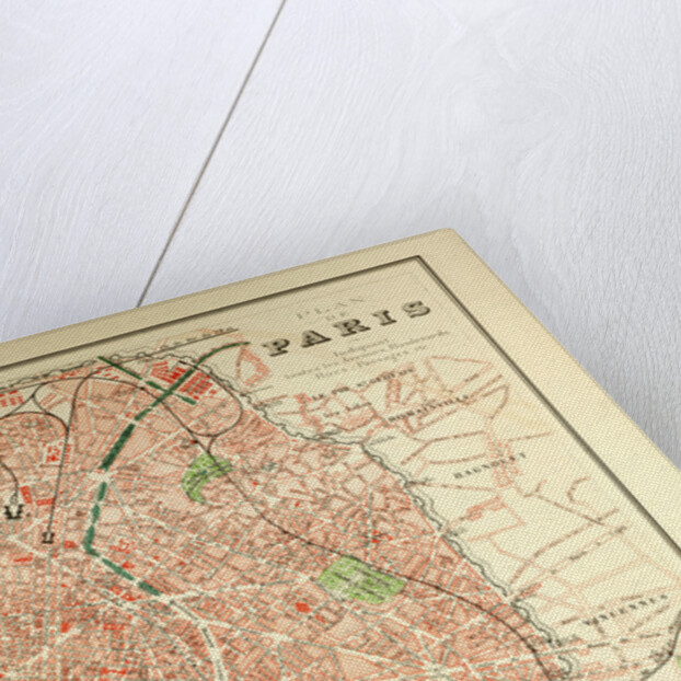 Map of Paris by Anonymous