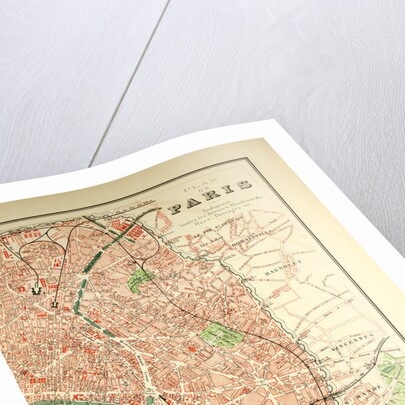 Map of Paris by Anonymous