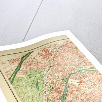 Map of Paris by Anonymous