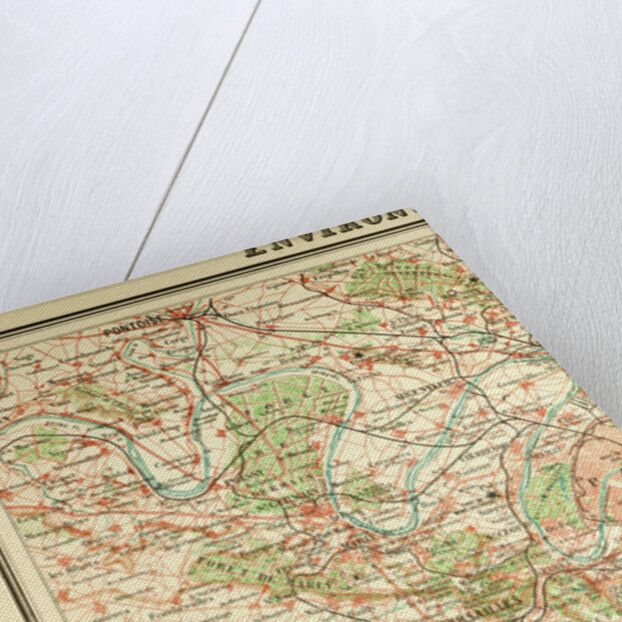 Map of Paris and Its Vicinity by Anonymous