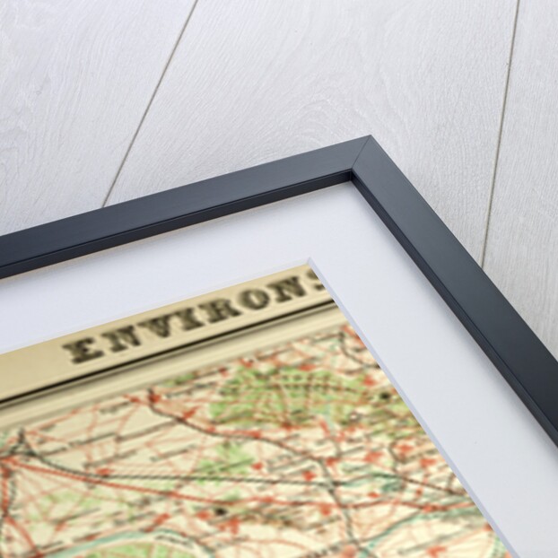 Map of Paris and Its Vicinity by Anonymous