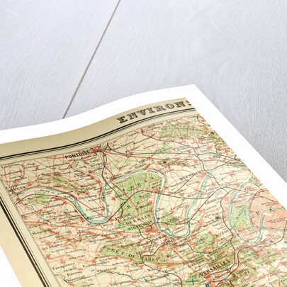 Map of Paris and Its Vicinity by Anonymous