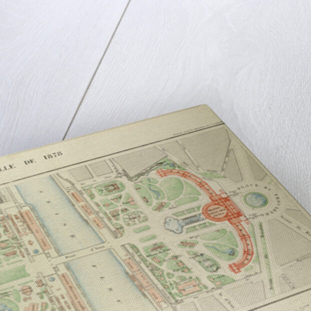 Map of the Universal Exposition of 1878 Paris by Anonymous