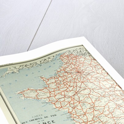 Map of French Railway Lines by Anonymous